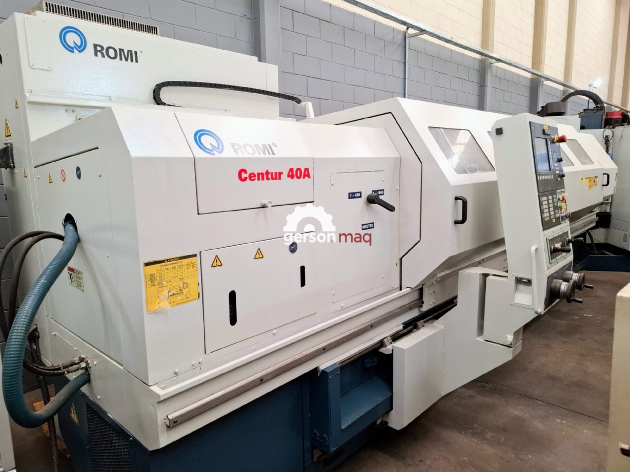 TORNO CNC ROMI CENTUR40 A - ANO 2013 - REVISADO
